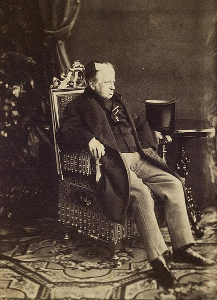 Photograph of the aged Emperor Ferdinand I dated c. 1870