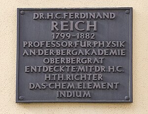 Ferdinand Reich: Leben, Leistungen, Veröffentlichungen (Auswahl)
