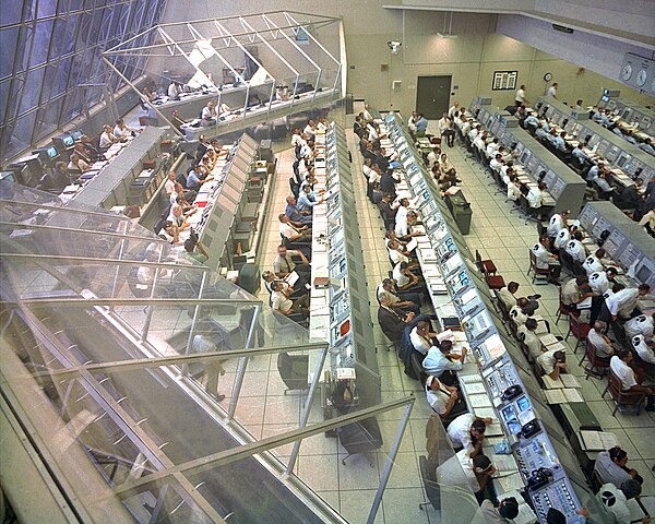 Control Room 2 as it appeared in the Apollo era