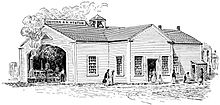 An early woodcutting of the first (1840-built) station First Newburyport station woodcutting.jpg