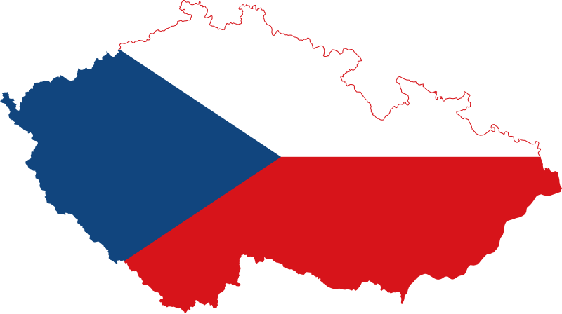Berkas:Flag-map of the Czech Republic.svg