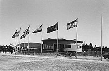 Fornebu on 1 July 1939, the day it opened. In the background the Focke-Wulf Fw 200 from DDL that was the first aircraft to take off