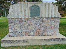 1937 Monument built by the Daughters of Utah Pioneers Fort Utah Monument, Oct 16.jpg