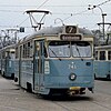 Spårvagn M28 741 vid Drottningtorget i maj 1971.