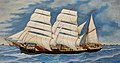 Garb Römer - Schiffsporträt der Windsbraut aus Elsfleth 1897 auf der Nordsee.jpg