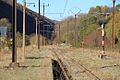 Gelände des ehemaligen Bahnhofs von Sarrancolin der Bahnstrecke Lannemezan–Arreau-Cadéac