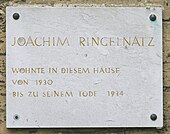 Gedenktafel am Haus Brixplatz 11