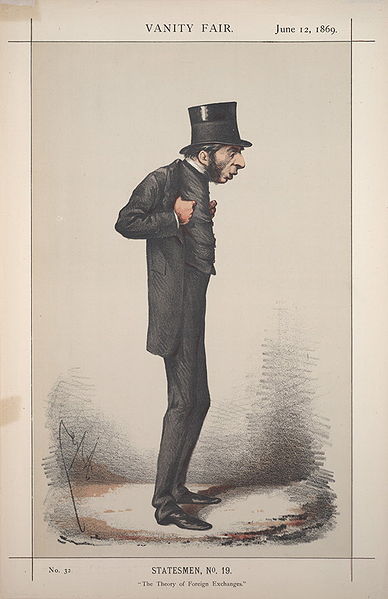 Vanity Fair caricature of Goschen: "The Theory of Foreign Exchanges"