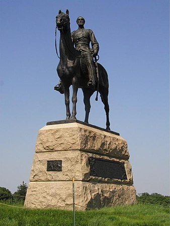 Equestrian statue of Meade by Henry Kirke Bush-Brown, on the Gettysburg Battlefield