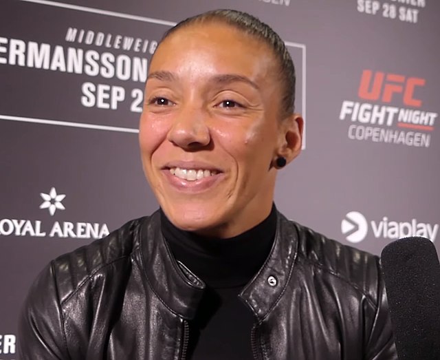 de Randamie interviewed at UFC Copenhagen in 2019