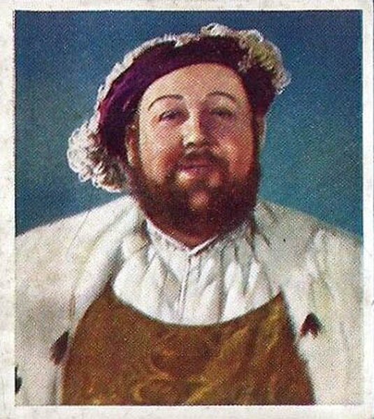 Laughton on vintage cigarette card