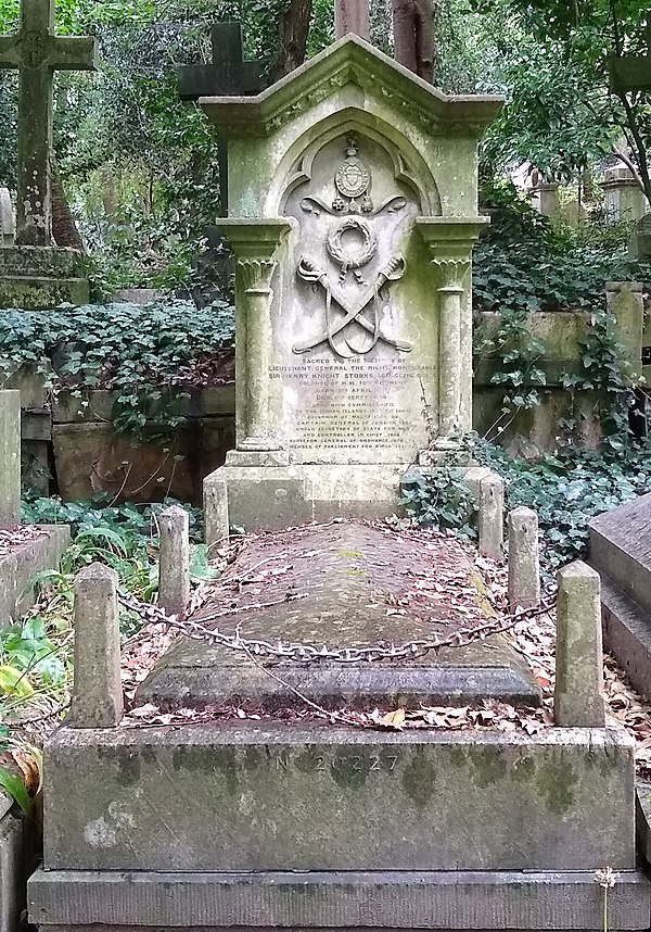 Grave of Sir Henry Knight Storks in Highgate Cemetery (West)