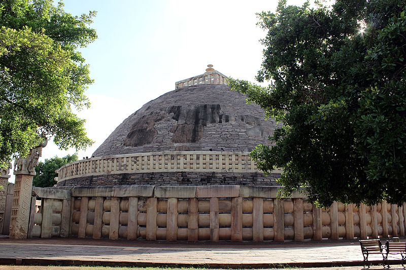 File:Great Sanchi Stupa Side view.jpg