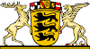 Baden-Württembergisches Wappen mit fränkischem Rechen