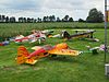 Model airplanes at the Groß-Roscharden airfield in Latsrup