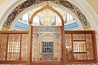 Het interieur van de nieuwe moskee