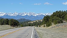 Looking west (towards the Sangre de Cristo Mountains) from Hardscrabble Pass