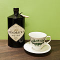 * Nomination A 1-litre bottle of Hendrick's Gin with a Hendrick's Gin tea cup -- H005 21:42, 19 July 2011 (UTC) * Promotion Good quality. --Carschten 09:37, 24 July 2011 (UTC)