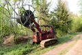 English: Pipe and cable laying plough between Rudlos and Rixfeld, Herbstein, Hesse, Germany