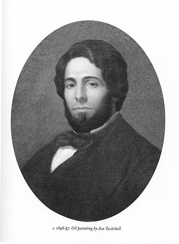 English: Oil Painting of Herman Melville in 18...