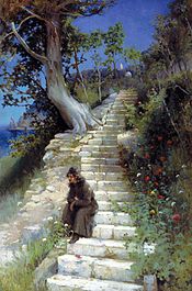 Anchorite on the Steps of the Temple