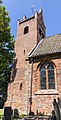 Hegebeintum. Kerk van Hogebeintum Detail toren en kerk.