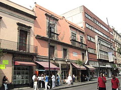 House where Humboldt and Bonpland lived in Mexico City in 1803, located at 80 Rep. de Uruguay in the historic centre, just south of the Zocalo