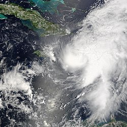 Huracán Ernesto, 27 de agosto de 2006 a las 3:50 p.m. UTC