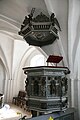 English: Hyllinge church in Denmark. Pulpit.