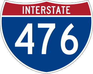 Interstate 476 Highway in Pennsylvania, US