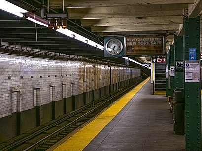 Cómo llegar a 175th Street Station IND Eighth Avenue Line en transporte público - Sobre el lugar