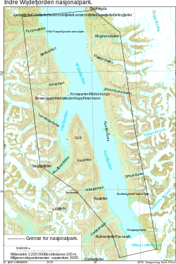 Indre Wijdefjorden National Park map.svg