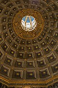 The interior of the dome in the Siena cathedral