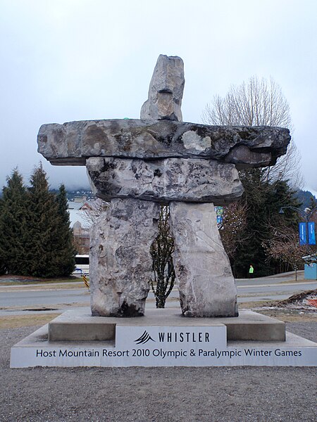 File:Inukshuk at Village Entrance, Whistler.JPG