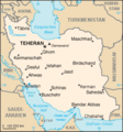 Map of Iran, from CIA World Factbook (German text)