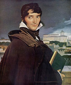 Porträtt av Granet från Musée Granet, Aix-en-Provence.  Verk av Ingres, 1809.