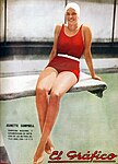 Jeanette Campbell, silber im Schwimmsport 1936