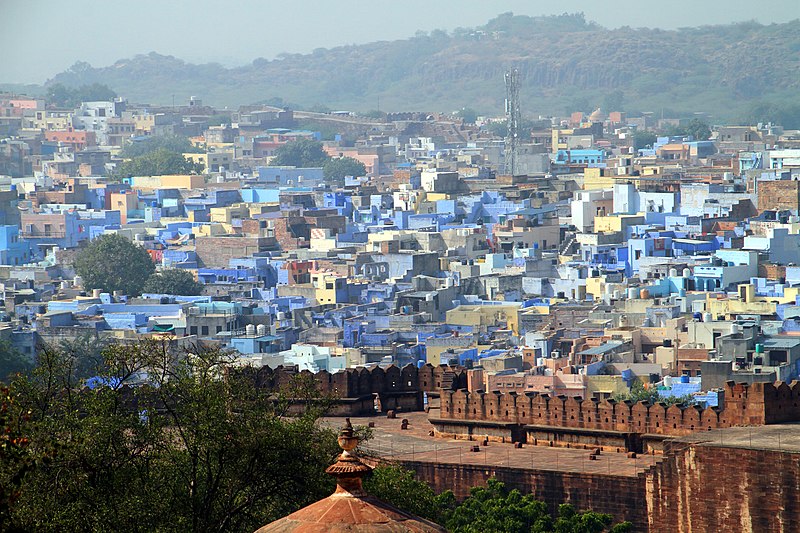 File:Jodhpur-12-von Mehrangarh Fort-blaue Stadt-2018-gje.jpg