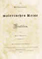 Johann Moritz Rugendas, Das merkwürdigste aus der malerischen Reise in Brasilien, 1836