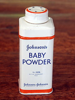 <span class="mw-page-title-main">Baby powder</span> Cosmetic powder usually made from talc, or corn starch