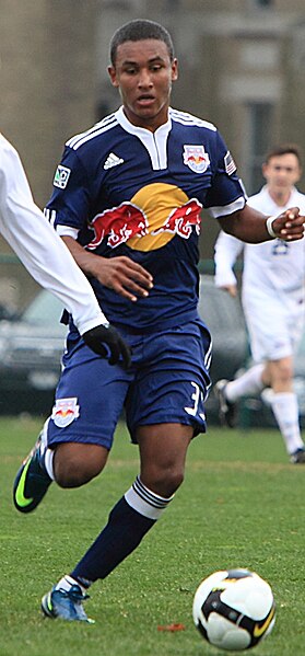 Agudelo playing for New York Red Bulls