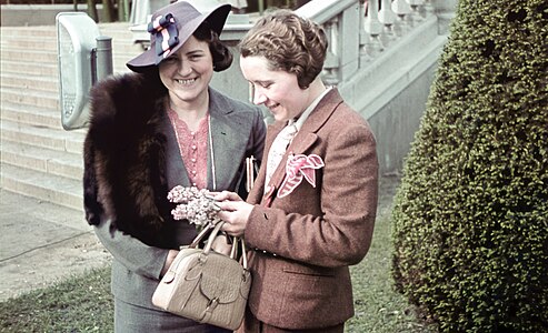 Two women in Budapest, 1939.