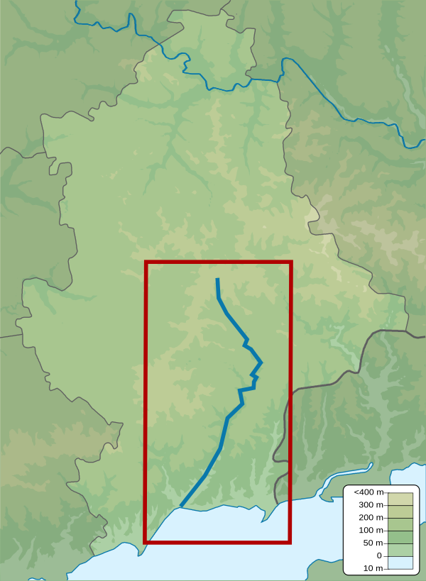 Kalmius river Route.svg