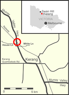 Kerang train accident level crossing collision in Victoria, Australia