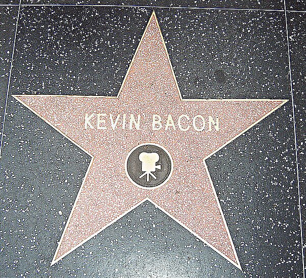 Bacon's star on the Hollywood Walk of Fame for Motion Picture – 6356 Hollywood, Blvd.