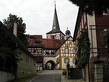 Tor der Kirchenburg Mönchsondheim