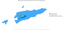 Koppen climate classification map for East Timor Koppen-Geiger Map TLS present.svg