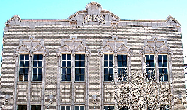 A Kress store building, showing the characteristic design