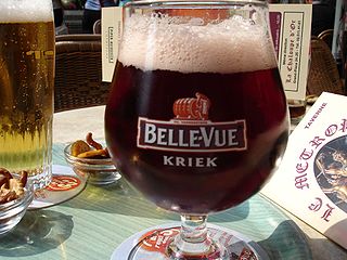 <span class="mw-page-title-main">Kriek lambic</span> Style of Belgian beer made with sour cherries