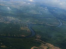 In its lower course, the Kupa meanders through the plains of the Pannonian Basin.